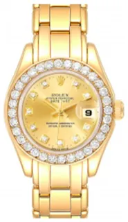 Rolex Pearlmaster 69298 Yellow gold Champagne