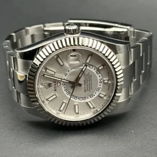 Rolex Sky-Dweller 326934-0001 White gold and Stainless steel White