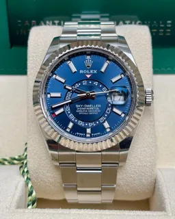 Rolex Sky-Dweller 336934-0005 White gold and Stainless steel Blue