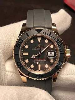 Rolex Yacht-Master 116655-0001 40mm Ceramic and Rose gold Black