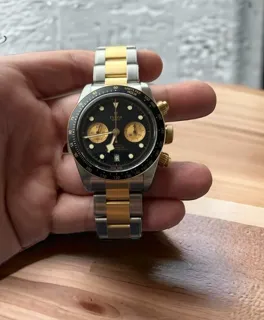 Tudor Black Bay Chronograph 79363N-0001 Yellow gold and Stainless steel Black