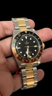 Tudor Black Bay GMT 79833MN-0001 41mm Yellow gold and Stainless steel Black