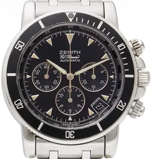 Zenith El Primero Chronograph 02.0470.400 Stainless steel Black