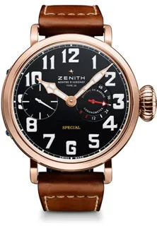 Zenith Pilot 18.2420.5011/21.C723 57.5mm Rose gold Black