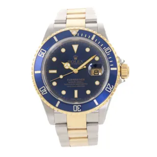 Rolex Submariner 16613 Stainless steel and 18ct yellow gold Blue