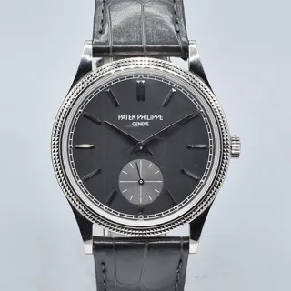 Patek Philippe Calatrava 6119G-001 White gold Gray