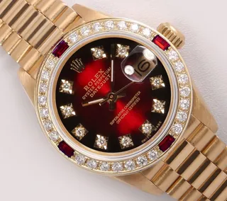 Rolex President 26mm Yellow gold Red