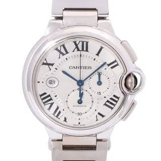 Cartier Ballon Bleu 3195 42mm 18k white gold