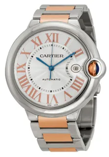 Cartier Ballon Bleu de Cartier W6920095 Rose gold and Stainless steel Silver