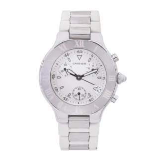 Cartier Must 21 2424 Stainless steel Cream