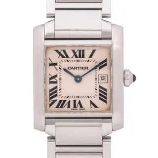 Cartier Tank Américaine 2465 Stainless steel White