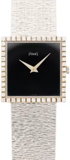 Piaget Vintage 9126 A 6 25mm White gold Black