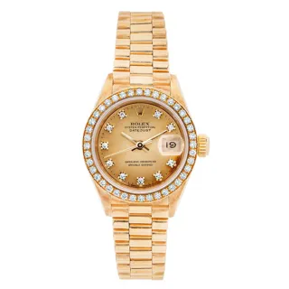 Rolex Lady-Datejust 69138 Yellow gold Champagne