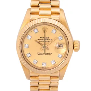 Rolex Lady-Datejust 69178 Yellow gold Champagne