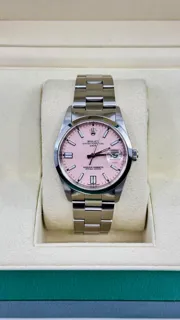 Rolex Oyster Perpetual Date 15200 Stainless steel Pink