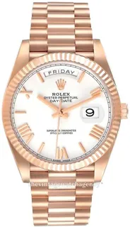 Rolex Day-Date 40 228235-0032 Everose gold White