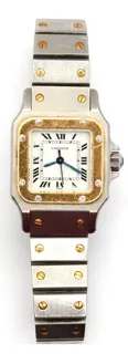 Cartier Santos de Cartier Yellow gold and Stainless steel White