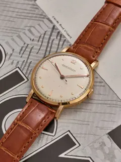 Jaeger-LeCoultre 35.3mm 18k rose gold Cream