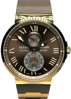 Ulysse Nardin Marine Chronometer 43mm 266-67-3/42 Rose gold Black