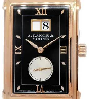 A. Lange & Söhne Cabaret 107.031 25.5mm Rose gold Black