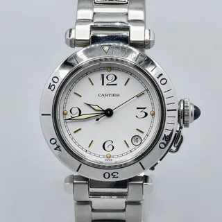 Cartier Pasha de Cartier 4010 Stainless steel White