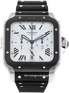 Cartier Santos WSSA0017 Stainless steel Silver