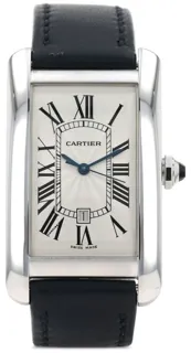 Cartier Tank Amu00e9ricaine White gold Silver