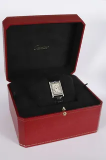 Cartier Tank Basculante 2386 Stainless steel White