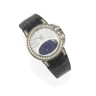 Harry Winston Lady Z Stainless steel and Zalium and Diamond Blue