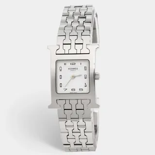 Hermès Heure H HH1.210 Stainless steel White