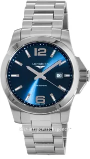 Longines Conquest L37604966 Stainless steel Blue