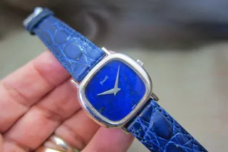 Piaget Vintage 9451 25mm White gold Blue