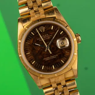 Rolex Datejust 16248-01 Yellow gold Brown