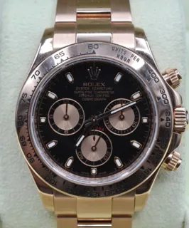 Rolex Daytona 116505-0002 Rose gold Black