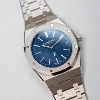 Audemars Piguet Royal Oak 16202BC.OO.1240BC.02 White gold Blue