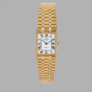 Baume & Mercier Tank 1-7305 18k yellow gold White