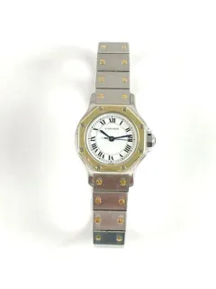 Cartier Santos Yellow gold and Stainless steel White