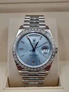 Rolex Day-Date 228396TBR-0002 Platinum Blue