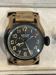 Zenith Pilot Type 20 GMT 96.2431.693/21.c738 Titanium Black