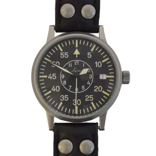 Laco Pilot Watches 35mm Stainless steel Black