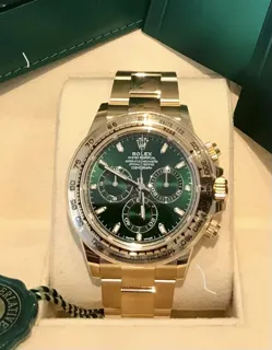 Rolex Daytona 116508-0013 40mm Yellow gold Green