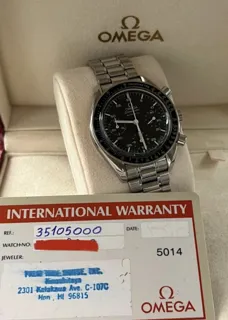 Omega Speedmaster Reduced 3510.50.00 Stainless steel Black