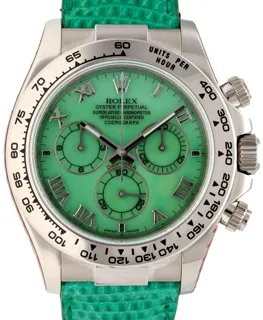 Rolex Daytona 116519-004 White gold green