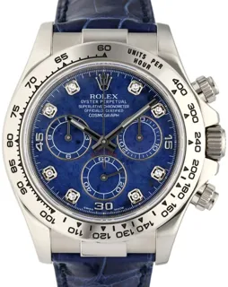 Rolex Daytona 116519 White gold Blue