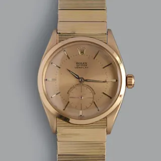 Rolex Oyster 6512 Rose gold Champagne