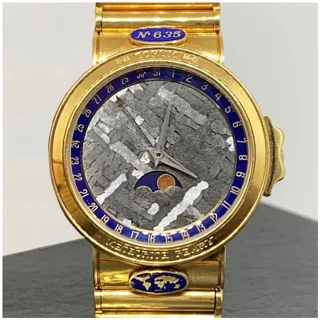 Corum Meteorite Peary 61.450.56 Yellow gold Gray