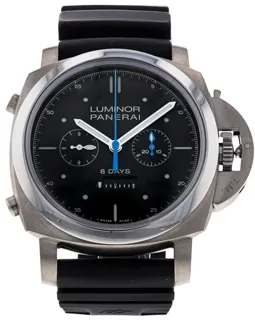 Panerai Luminor 1950 Rattrapante 8 Day PAM 00530 Titanium Black