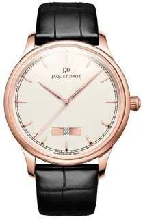 Jaquet Droz Grande Heure J0175332 43mm Rose gold Silver