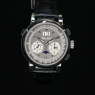 A. Lange & Söhne Datograph 410.030 41mm White gold Gray