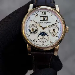 A. Lange & Söhne Langematik 310.032 38.5mm Rose gold Silver